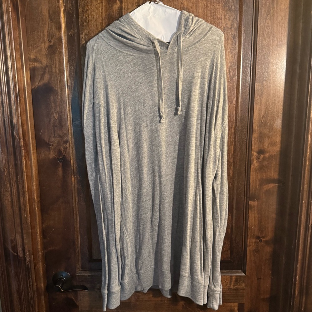 Faherty Heather Gray Pullover Hoodie